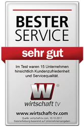 Bester Service Testsiegel Wirtschaft TV